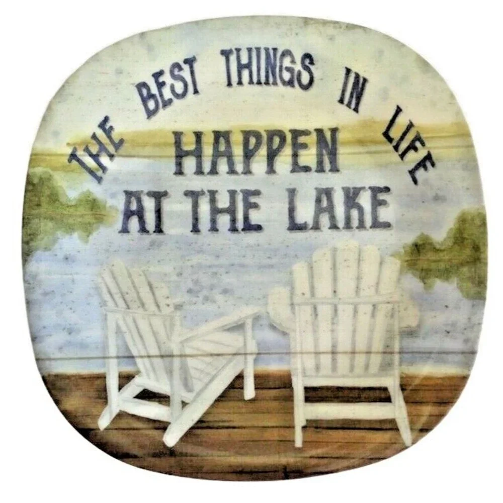 Certified International Cabin Lake Melamine Plates 8.5